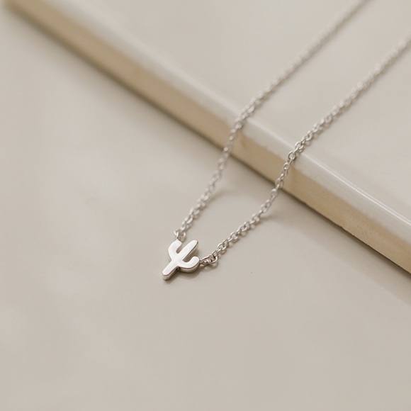 Petite Cactus Necklace | 925 Silver - Picture 2 of 5